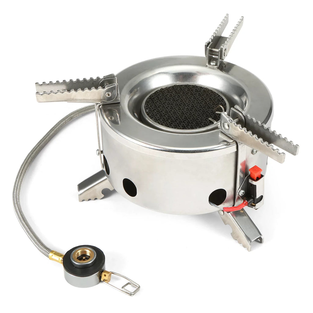 Maboto 6000W Camping Gas Windproof Foldable Backpacking Hiking Outdoor Cooking with Piezo Ignition