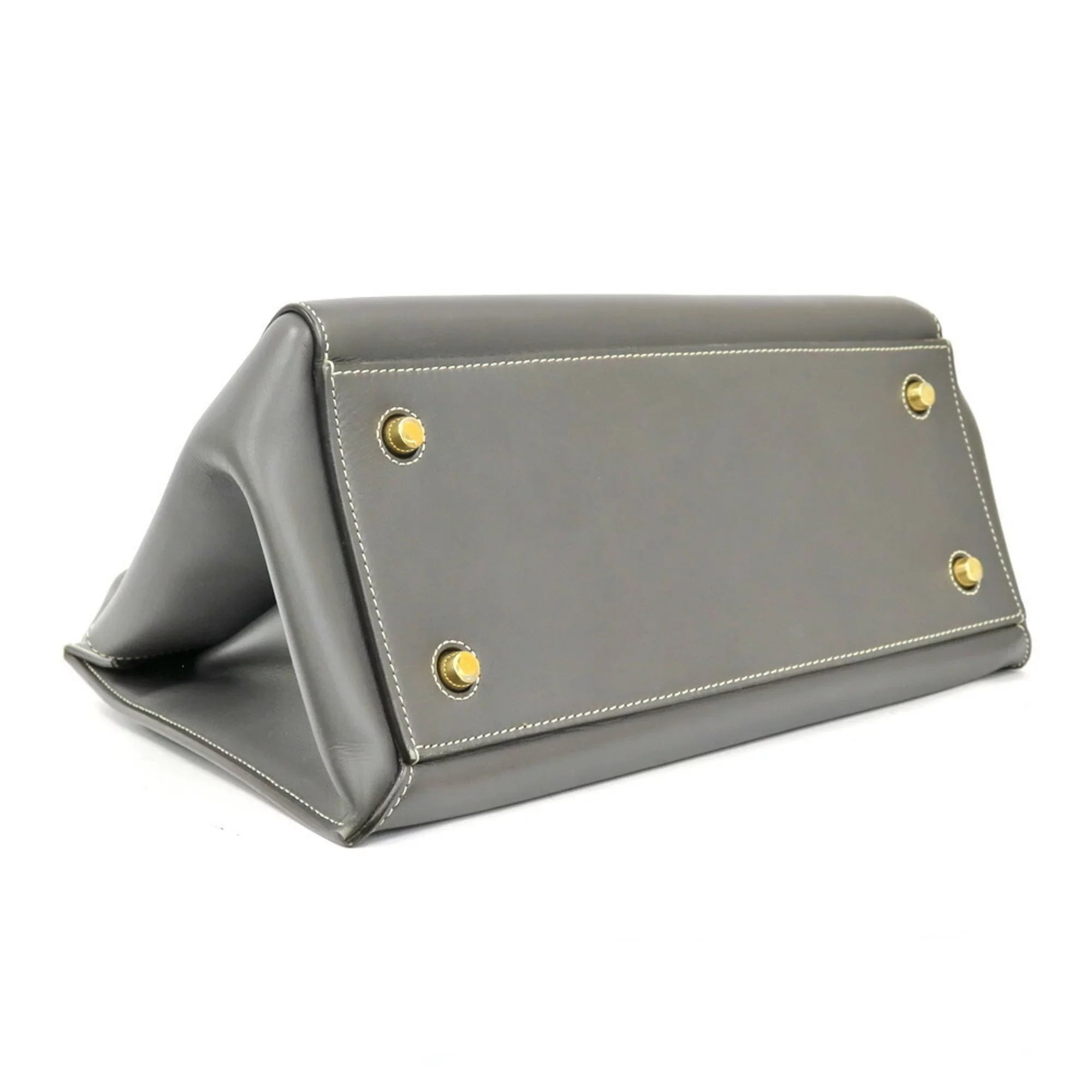 Pre-Owned CELINE Celine Handbag Edge Gray Ladies (Fair)