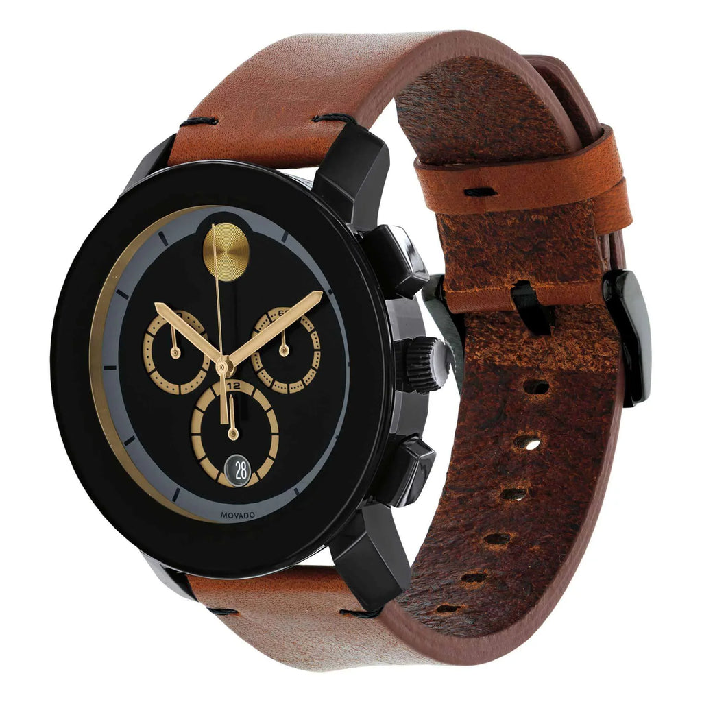 Movado Men's Bold Black Dial Watch - 3600540