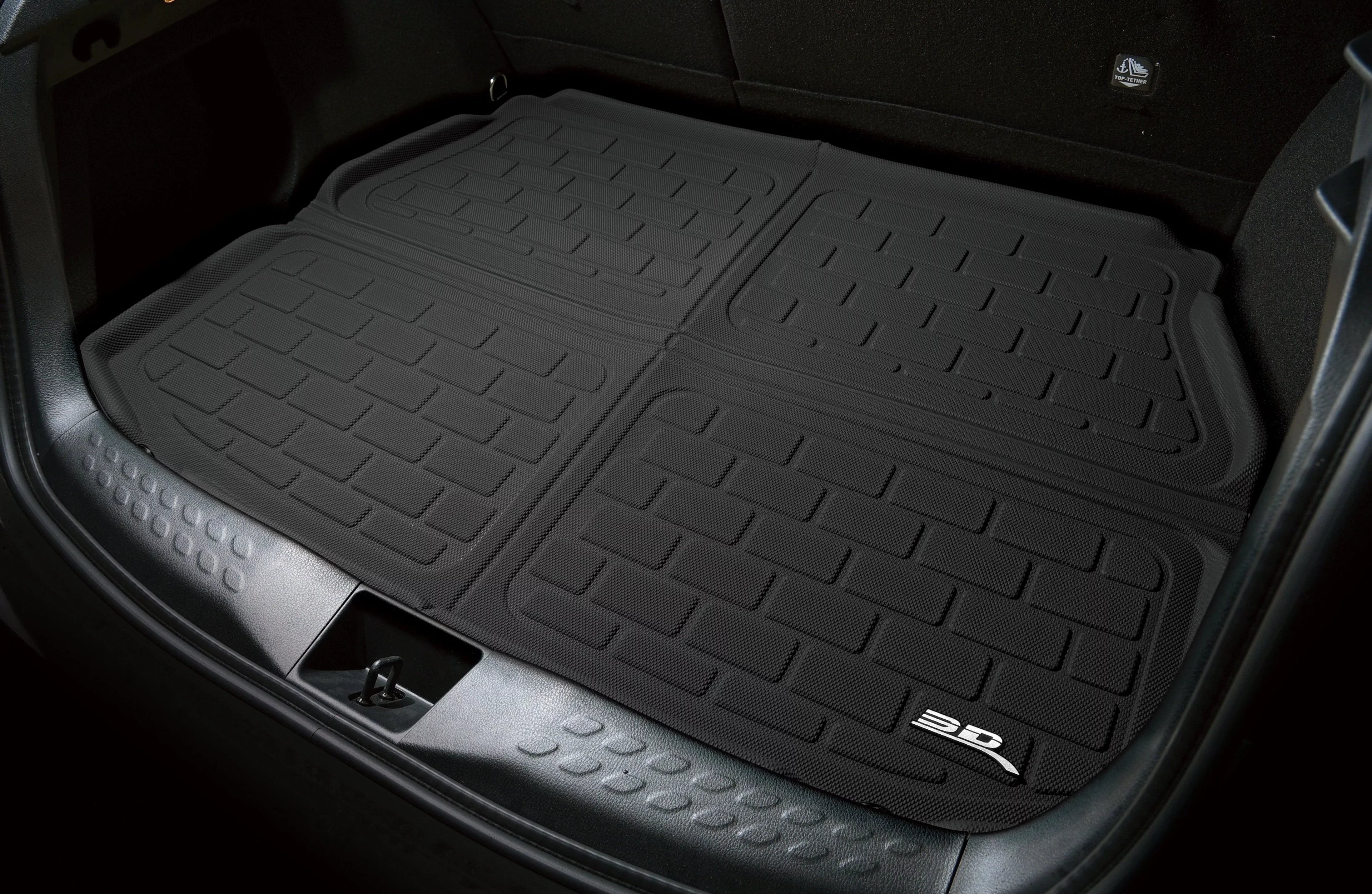 3D Maxpider 2015-2019 Fits Chevrolet Tahoe Fits GMC Yukon Kagu Black Behind 2nd Row Sizetowable Embossed Pattern Cargo Liner M1Ch0621309