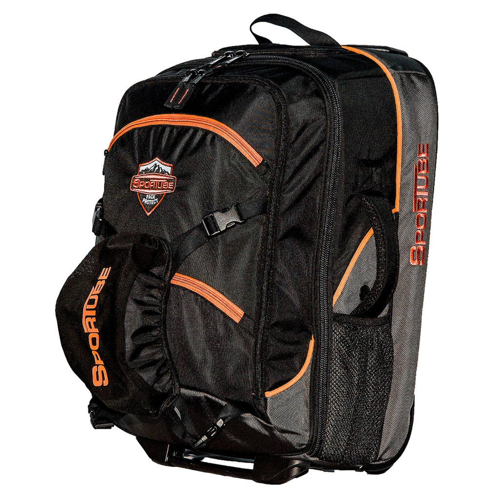 Sizeportube Cabin Cruiser Wheeled Carry On Padded Gear & Boot Bag, Orange