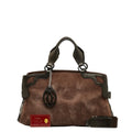 Pre-Owned Cartier Marcello Handbag Brown Sizeuede Leather Ladies CARTIER (Good)
