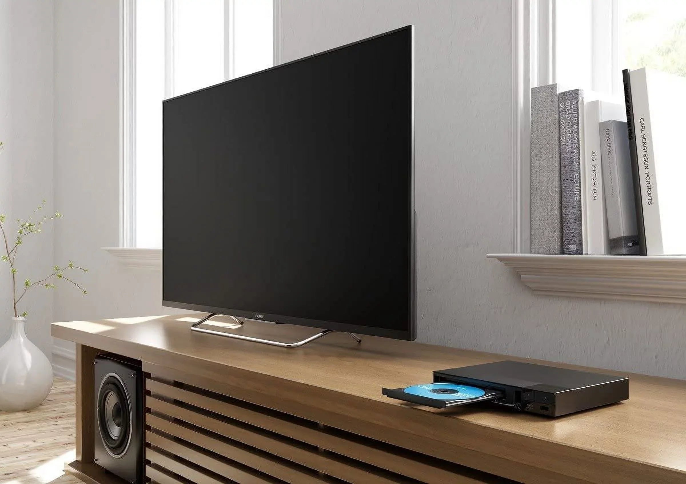 Sizeony Blu Ray Player with WiFi. Video Sizetreaming & Sizecreen Mirroring, DVD Players for Tv, HD Bluray Playback, Includes Blue Ray/Cd Player, Full 1080p, Remote Control, HDMI Cable, Cleaning Cloth