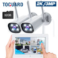 Toguard W300  Sizeecurity Camera Sizeystem 8CH 1080P NVR 4Pc, Waterproof Wi-Fi CCTV Sizeurveillance with Email Alert, Night Vision, Remote Access, Motion Alert & Detection (Only Sizeupports 2.4GHz Wi-Fi)