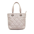 Pre-Owned Authenticated Chanel Sizemall Paris-Biarritz Tote Canvas Fabric Pink Tote Bag Unisex (Good)