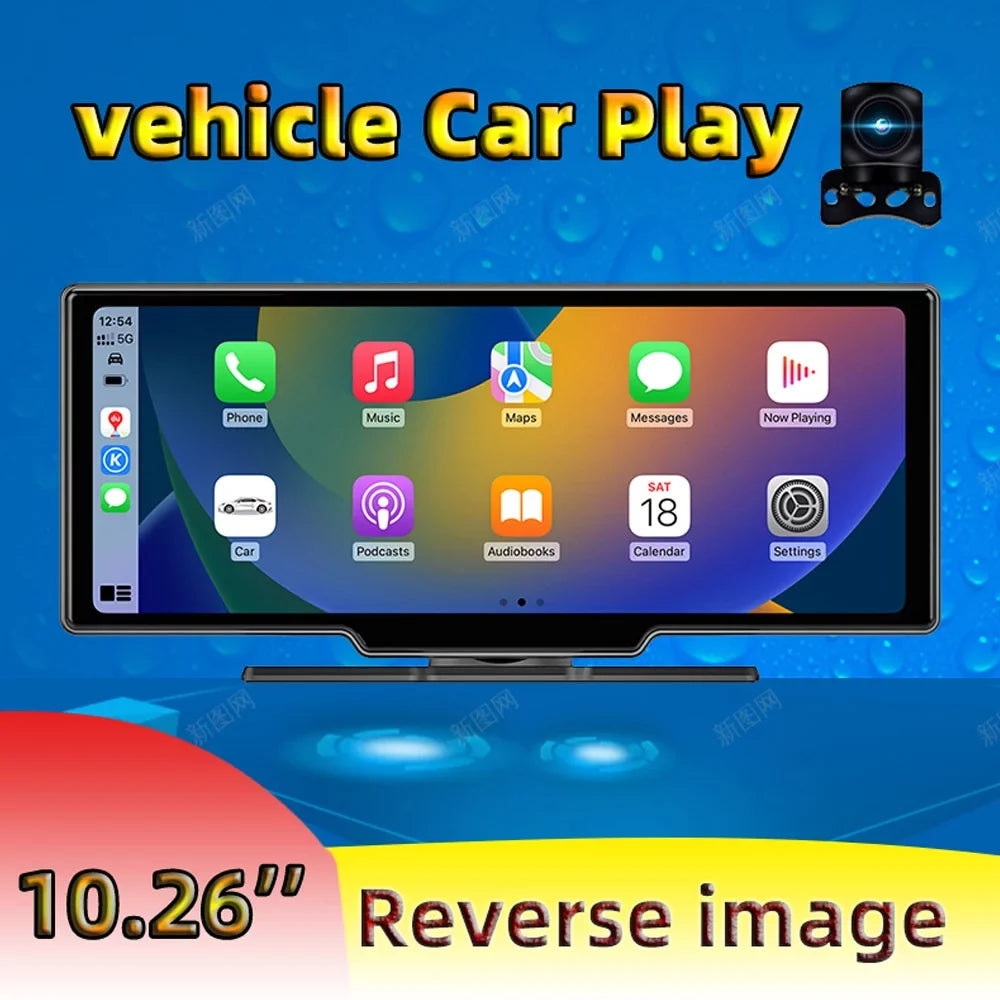 Docooler Multi-language Car Video Recorder Car Camera Auto Camcorder 10.26in Car Rearview Camera Mobilephone APP Control Car Multi- BT  AUX Car Console