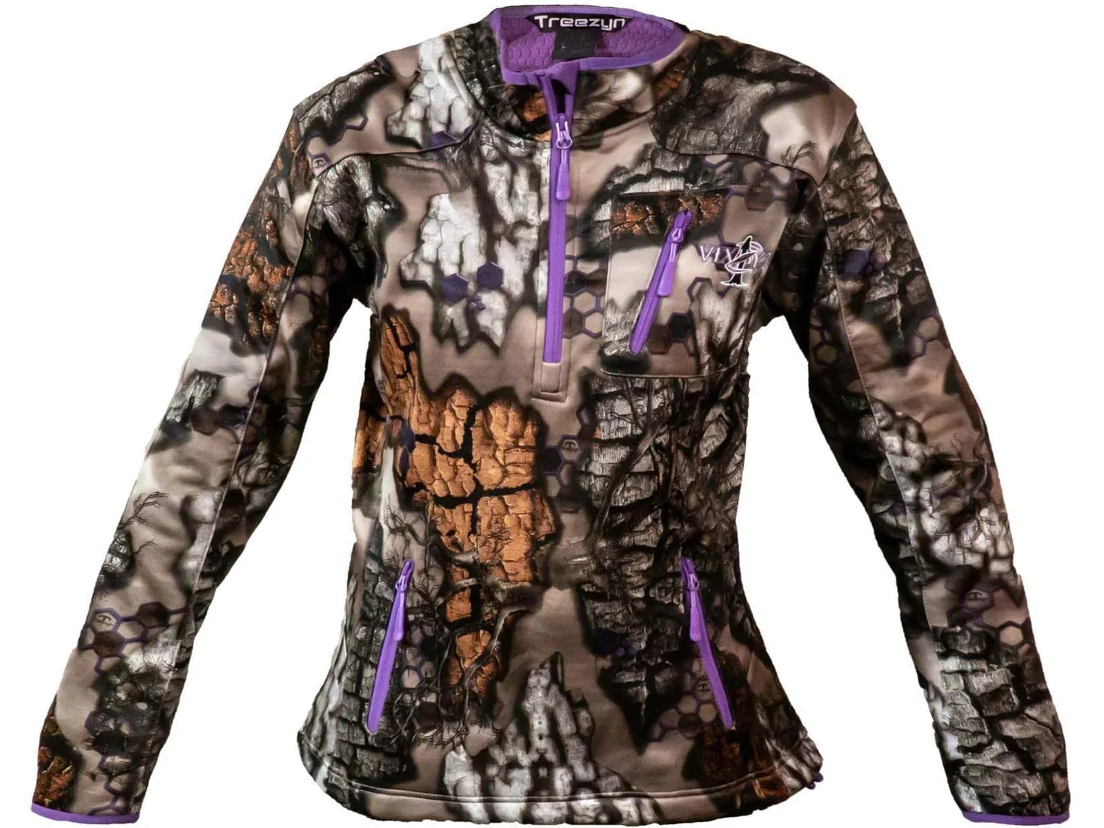 Treezyn LSize Vixzyn 1/4 Zip Pullover - Women's, Late Sizeeezyn Purple, Large, WLSize16-4