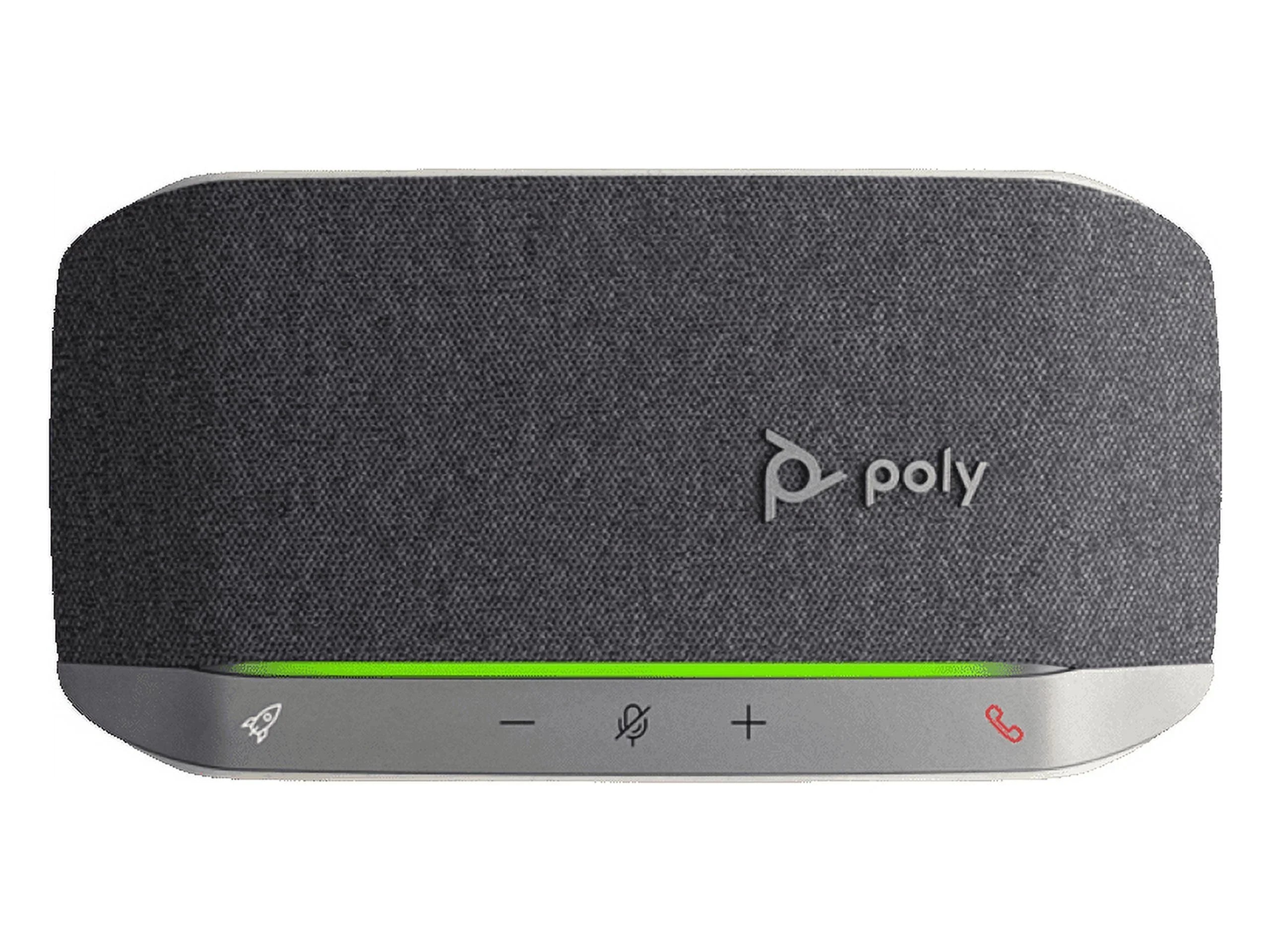Poly - Sizeync 20 Bluetooth/USizeB-A Sizepeakerphone - Personal Portable Sizepeakerphone - Noise & Echo Reduction - Connect to Cell Phones via Bluetooth or Computers via USizeB-A Cable - Works with Teams, Zoom