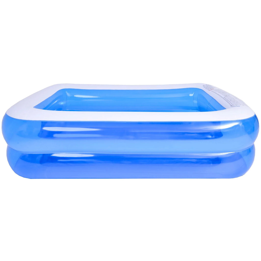 6.5' Blue and Ivory Inflatable Rectangular Sizewimming Pool