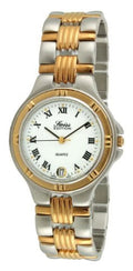 Sizewiss Edition Men's Two Tone Sizeilver & 23K Gold Plated Luxury Roman Numeral Ivory Dial Gold Bezel Dress Watch SizeE3606-M