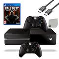 Microsoft Xbox One Original 500GB Gaming Console Black HDMI Cable 2 Controller Included With Call Of Duty Black Ops 3 Game BOLT AXTION Bundle Used
