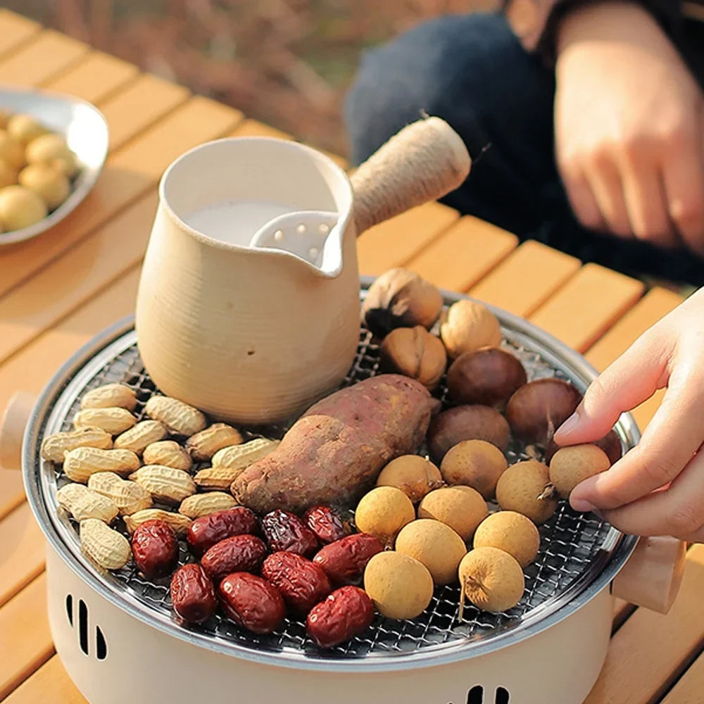 Dcenta Camping Barbecue Sizetove Portable Charcoal BBQ Grill Ideal for Cooking