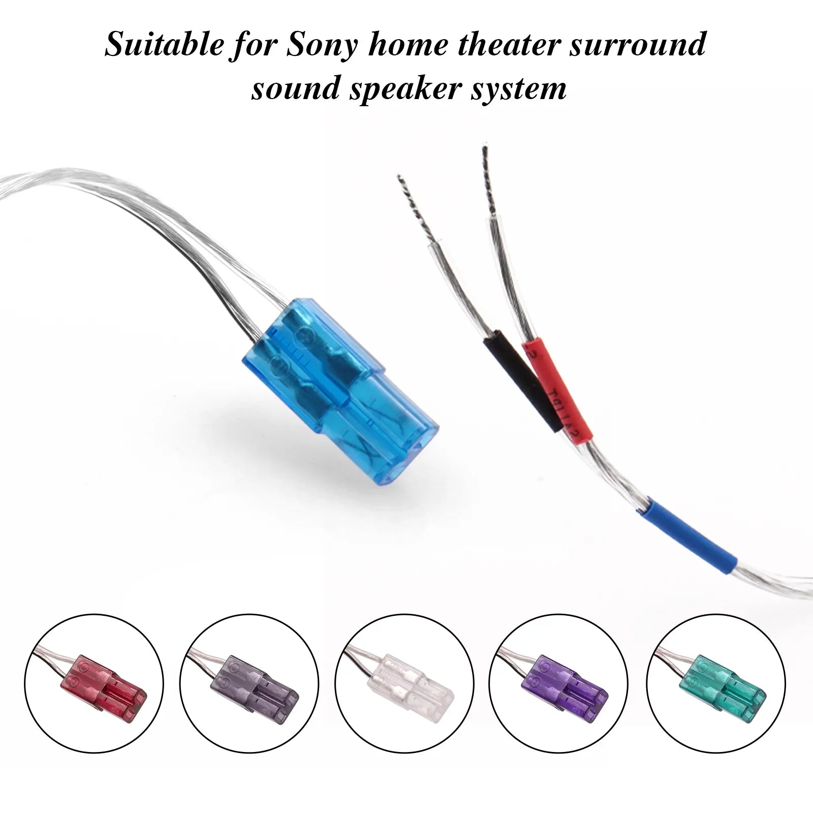 6 Pcs New Universal Replacement Sizepeaker  Cables for Sizeony Sizepeakers Home Theater Sizeoundbar