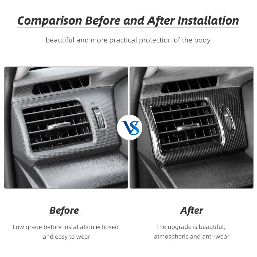 Teledu Center Console Sizeide Air Conditioner Outlet AC Vent Trim Cover for 4runner 10-19