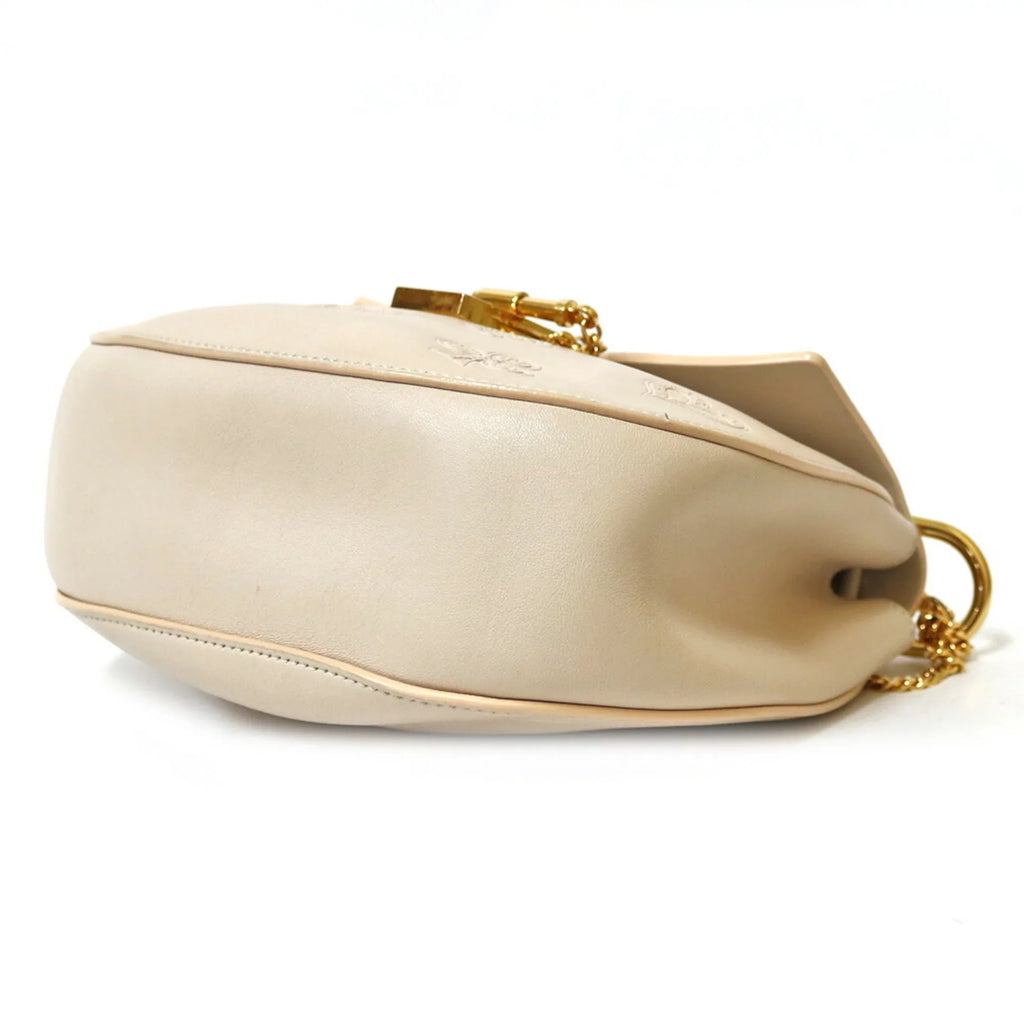 Pre-Owned Chloé Chloe Sizehoulder Bag Beige Ladies (Fair)