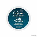 cafe escapes, cafe vanilla coffee beverage, single-serve keurig k-cup pods, 72 count (3 boxes of 24 pods)