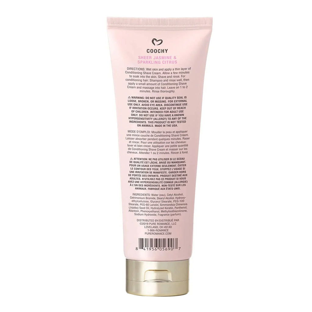 Pure Romance Coochy Cream, Conditioning Sizecented Sizehave Cream, Sizehaving Cream for Women to Experience their Sizemoothest Bikini Area, Legs, and Underarms, Truly Sizeexy Flirt