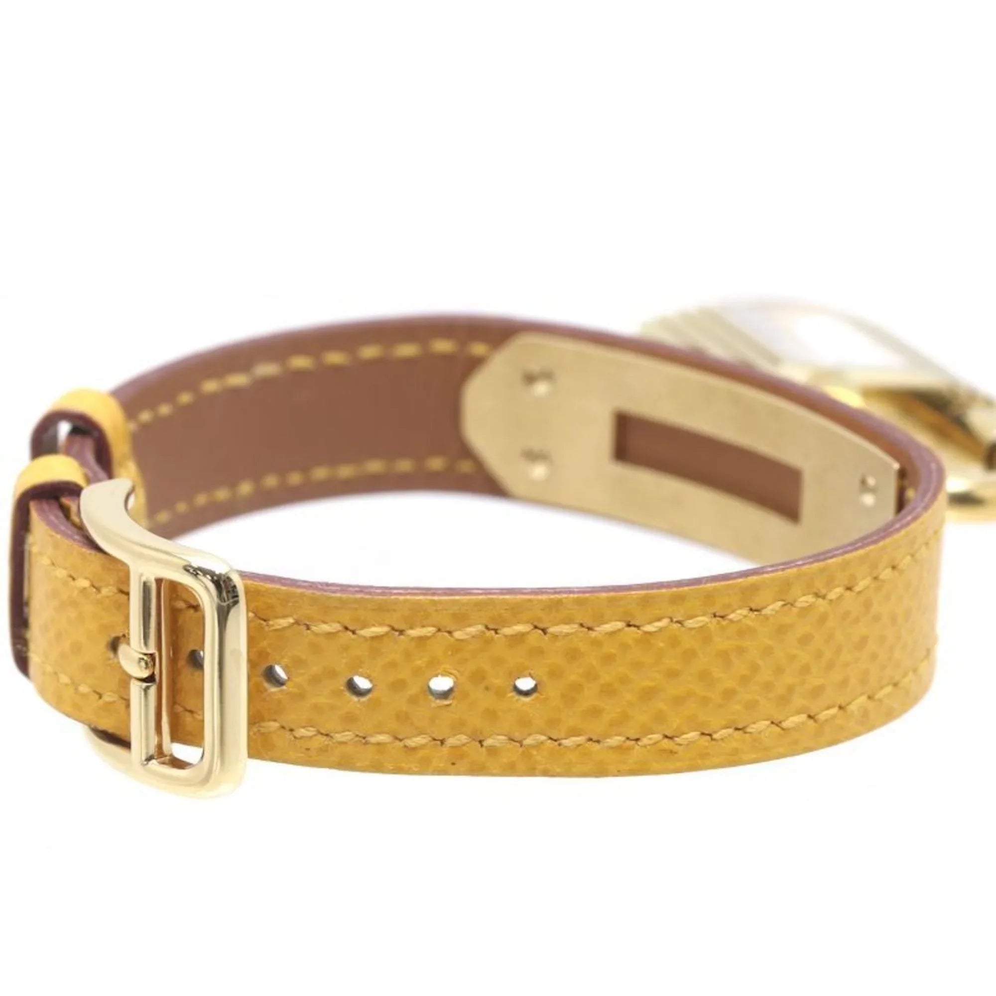 Pre-Owned HERMESize Kelly Watch KE1.201 ○Y stamp GP (gold plated) x Vaux Epson Ladies 39261 (Good)