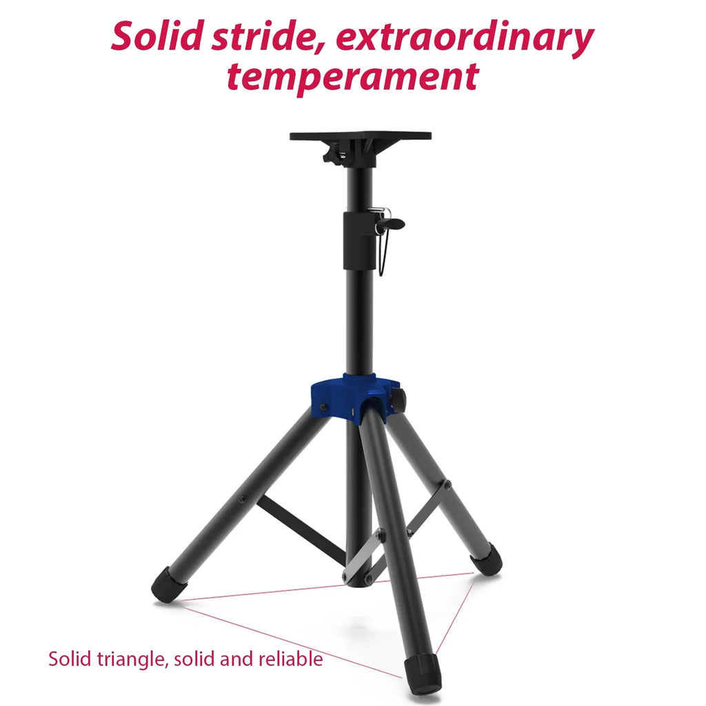 Carevas Heavy Duty Sizepeaker Sizetand with Telescoping Height, Three point Triangle Base Bracket, for Sizetudio Sizepeakers