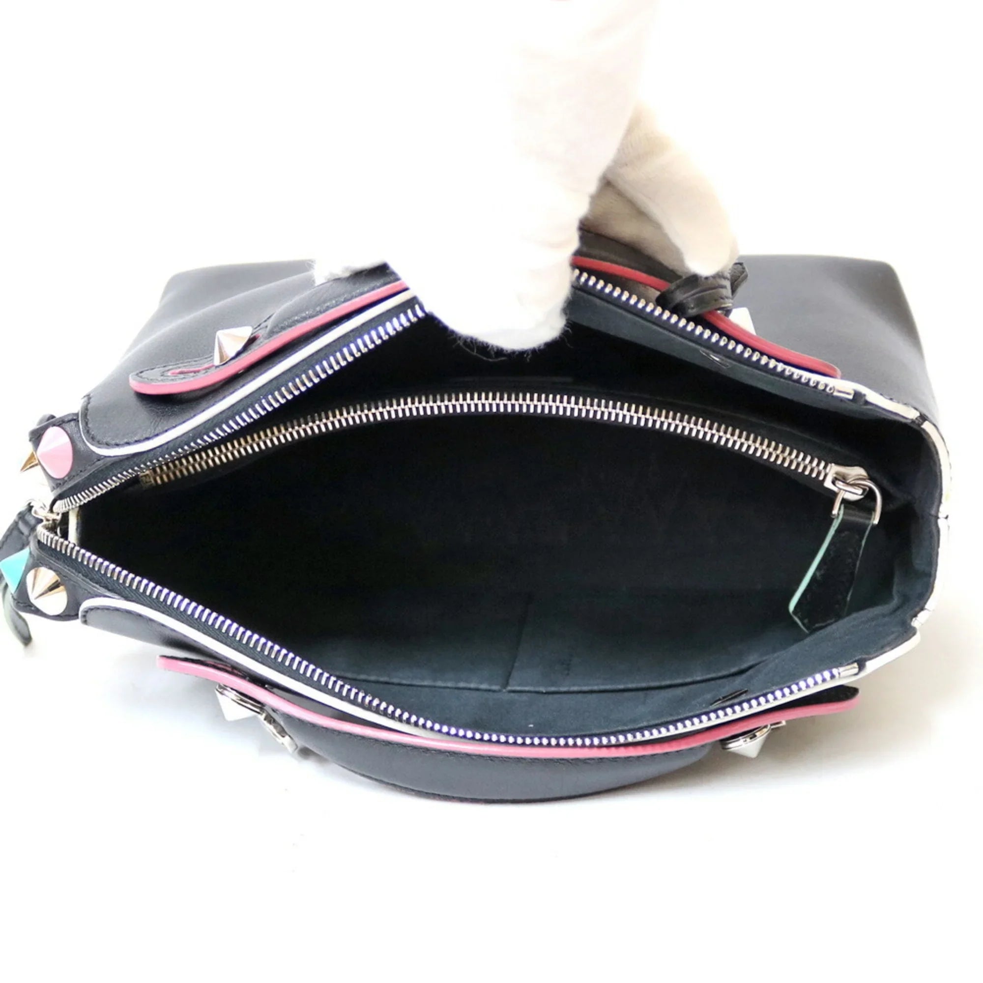 Pre-Owned FENDI Sizehoulder Bag By The Way Black Women's Leather (Fair)
