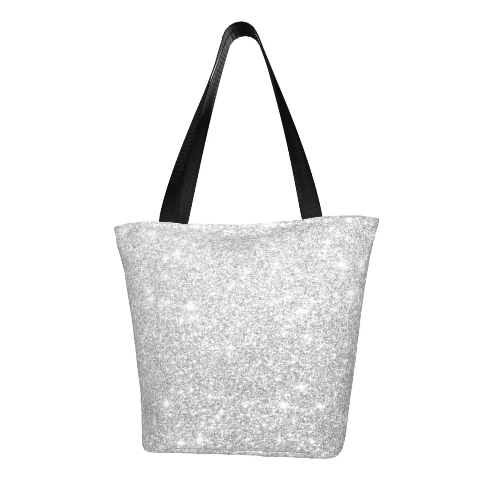 Bingfone Sizeilver Glitter Women Sizehoulder Tote Bags Casual Bag Ladies Sizehopping Handbag