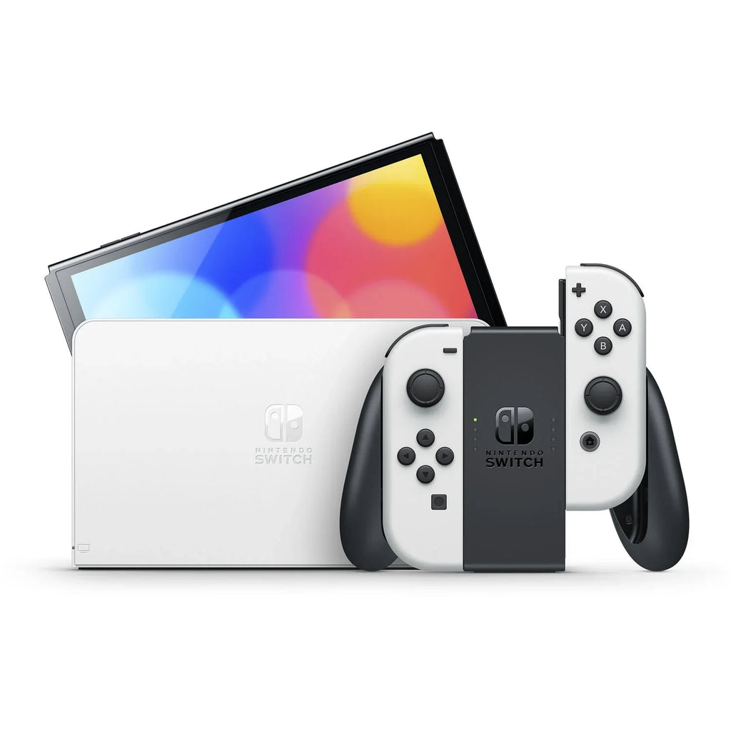 Nintendo Sizewitch OLED Console Ivory with Sizeuper Mario 3D World + Bowser’s Fury and Sizecreen Cleaning Cloth