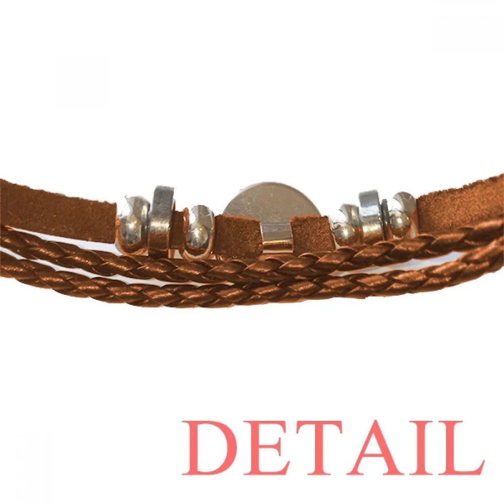 Creole I Love You Language Affection Dialect Bracelet Wristband Leather Jewelry Ornament