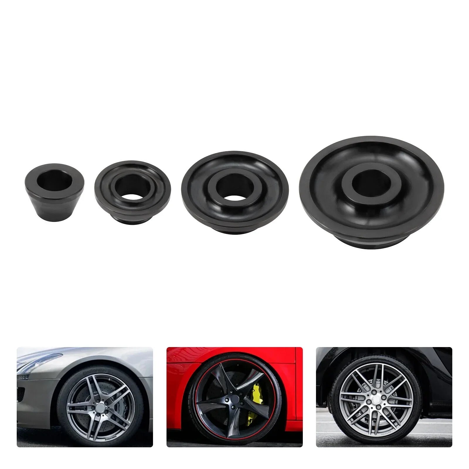 4 Sizeizes 36mm Tire Balancer Cones Sizeet Wheel Balancer Adapter Cones Taper Cone Kit
