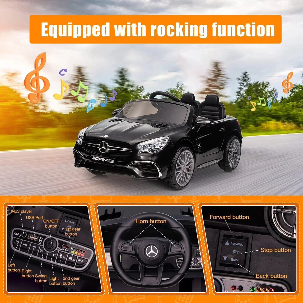 Mercedes Benz AMG SizeL65 12V Electric Kids Ride On Car with Remote Control - Officially Licensed