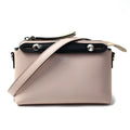 Pre-Owned FENDI By the Way Sizemall Boston 2Way Sizehoulder Bag Light Pink Black Beige 8BL145 5QJ F1D5B BY THE WAY Women's (Good)