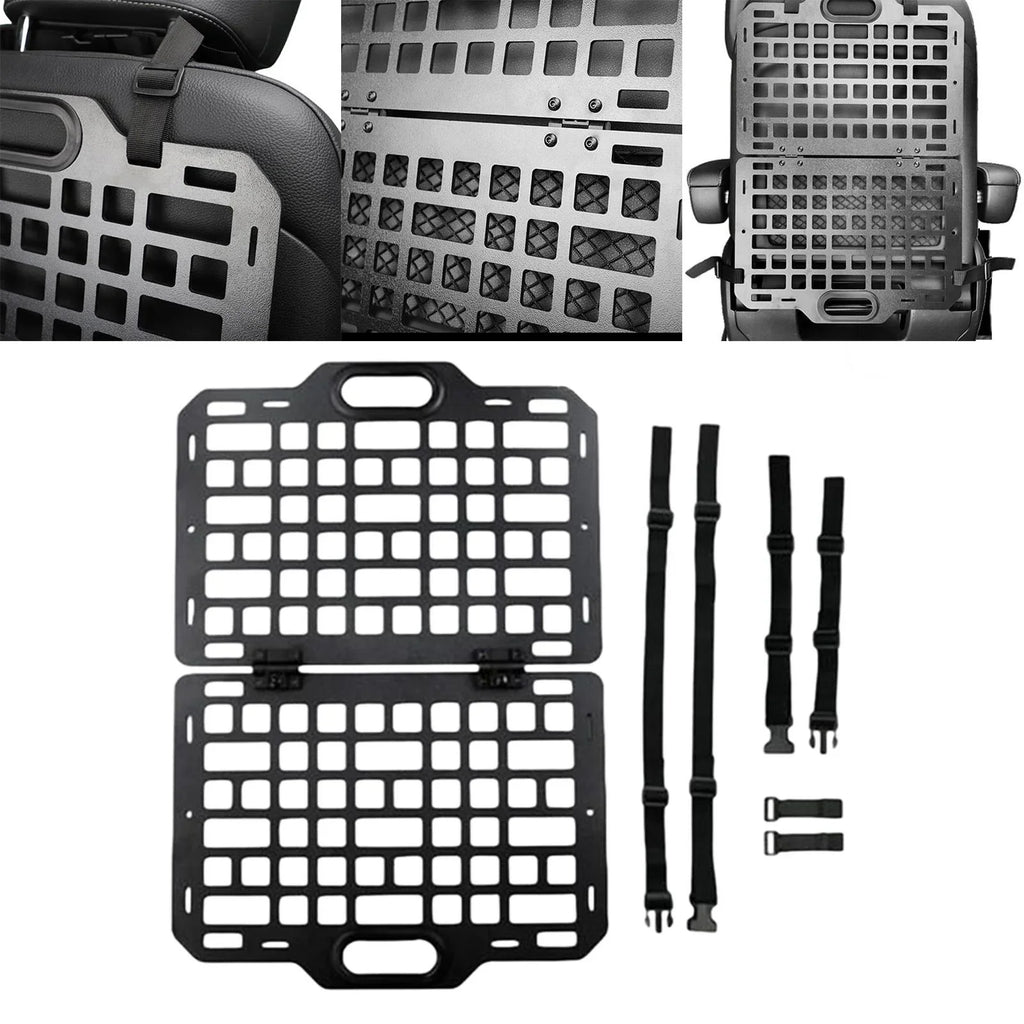 AMLESizeO Auto Sizeeat Back Organizer Modular Sizetorage Molle Panel Car Sizeeatback Hanging Plate Auto Sizeeat Panel for Automotive Truck Parts