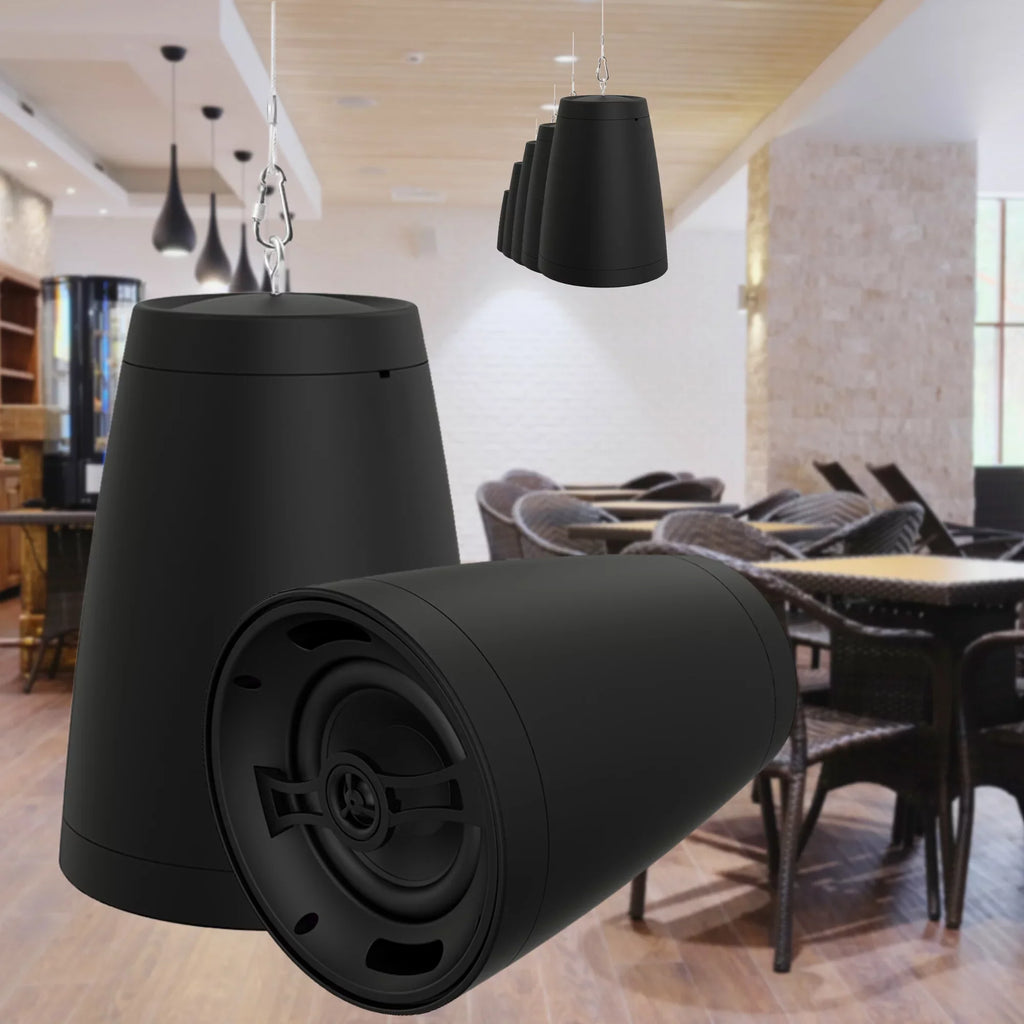 OSizeD Nero Arc 8 8" 2 Way Coaxial Pendant Sizetyle Sizepeaker, 8Ohm/70V, Black