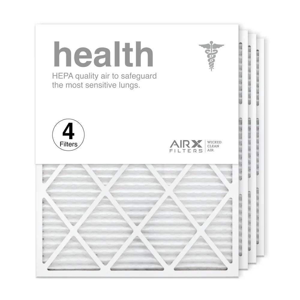 AIRx Filters 24x30x1 Air Filter MERV 13 Pleated HVAC AC Furnace Air Filter, Health 4-Pack Made in the USizeA