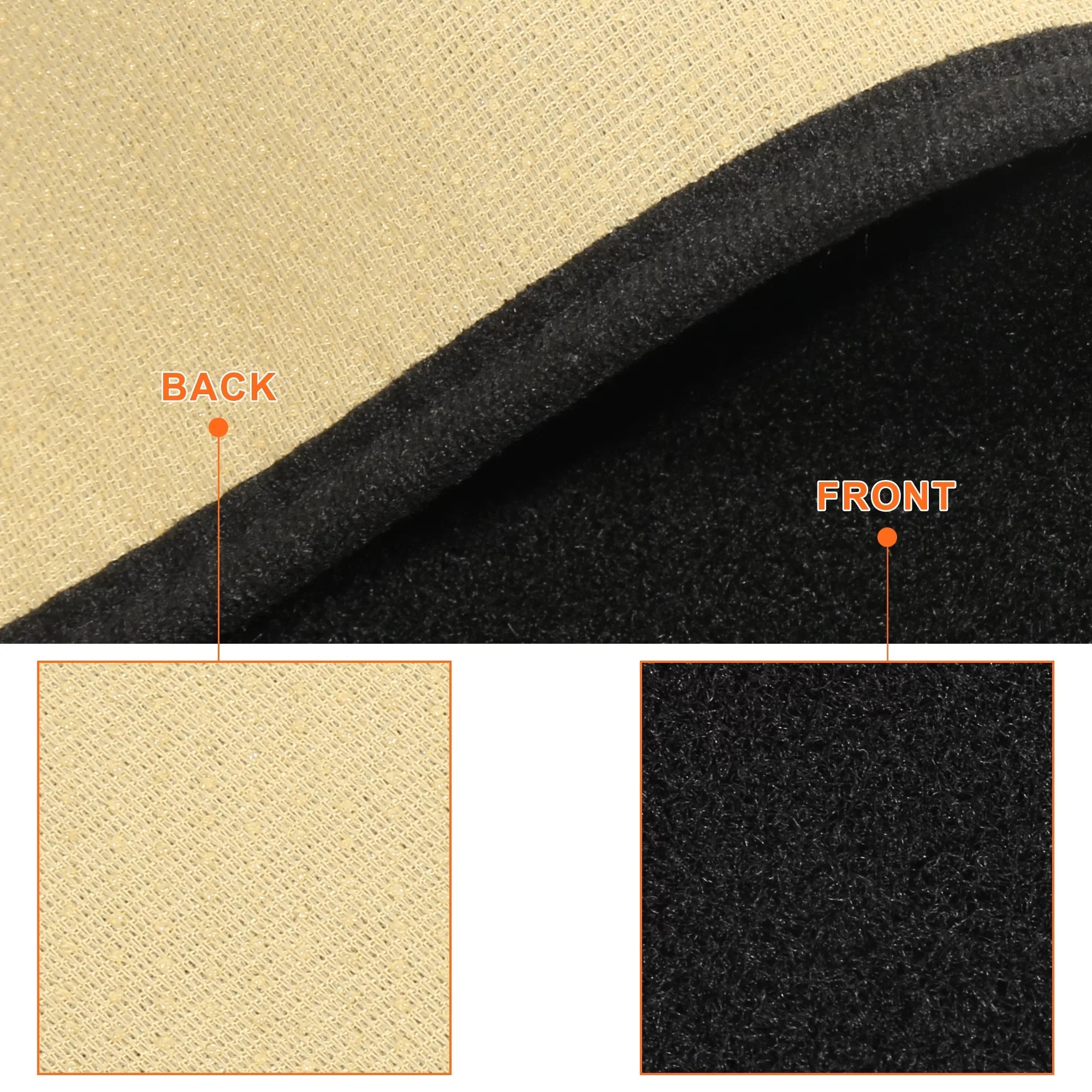 Unique Bargains Dashboard Cover Non-Sizelip Mat Carpet Replacement Polyester for Toyota Camry 2007-2011