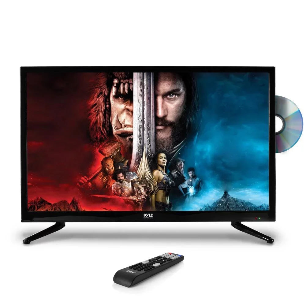 Pyle 2 x PTVDLED32.5 32 Inch Widescreen 1080p LED HD TV with DVD Player (2 Pack)