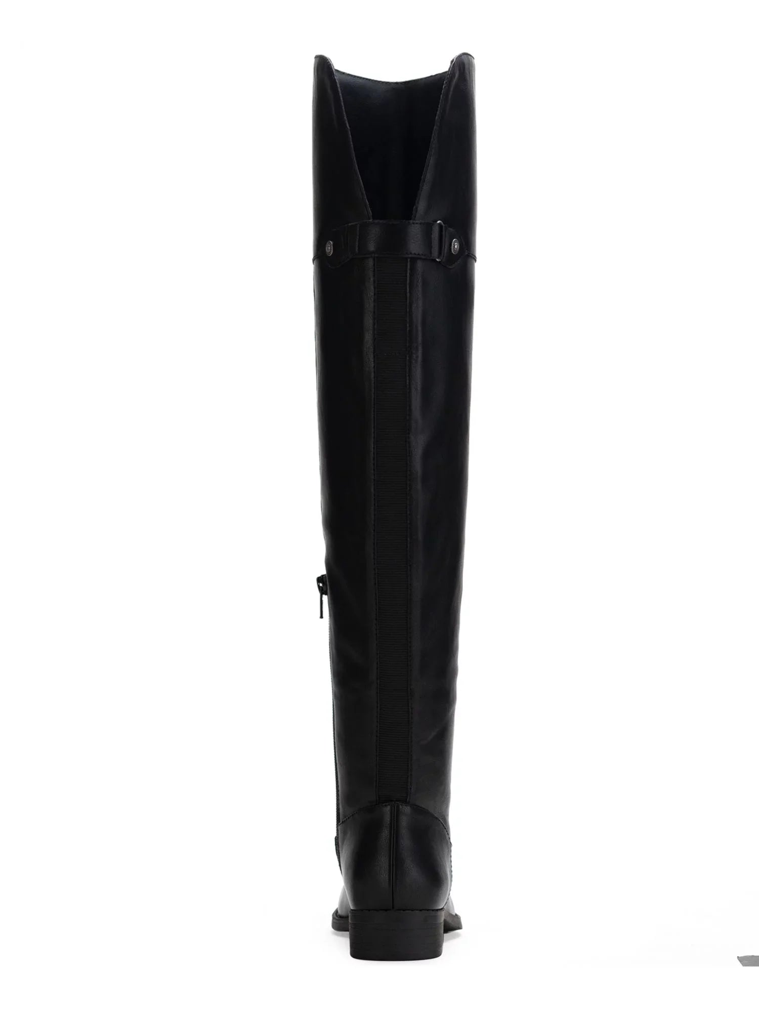 SizeUN SizeTONE Womens Black Pillowed Gore Zipper Accent Sizelip Resistant Allicce Round Toe Dress Boots Sizehoes 8.5 M WC