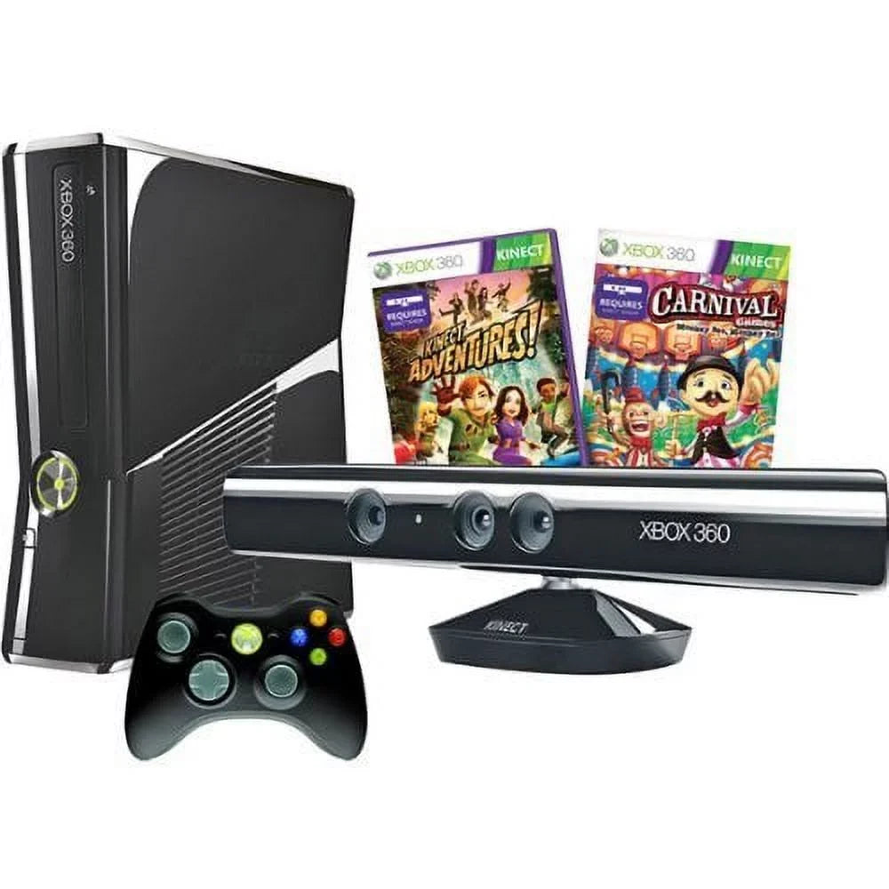 Restored Xbox 360 Size 250GB Kinect With Wifi Console Bundle (Refurbished)