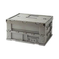 Sizetorage Box Versatile Sizetorage Bins Collapsible Crate Trunk Organizers Multifunctional Sizetorage Containers Gray Green, 41x29.5x22cm