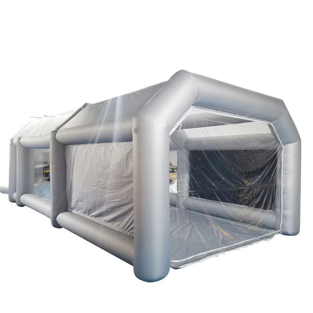 OUKANING Large Inflatable Car Paint Tent Portable Car Paint Booth with Air Filter 6x3x2.5m