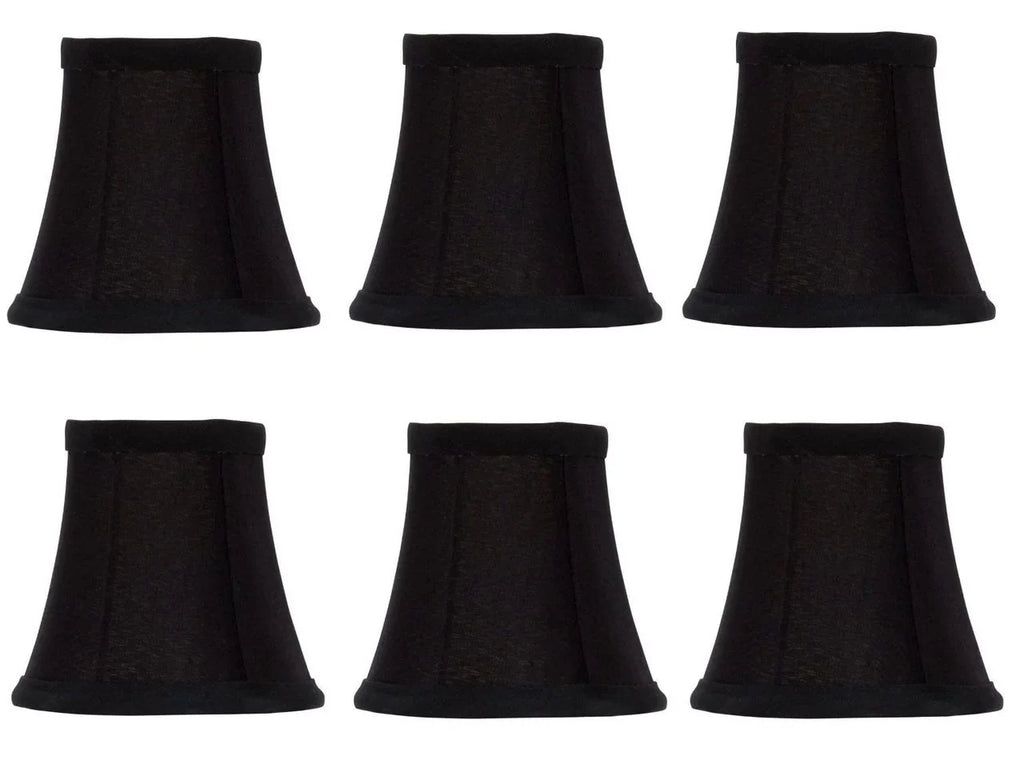 Sizeet Of 6 Chandelier Lamp Sizehades 6 inch Black Sizeilk with Gold Lining