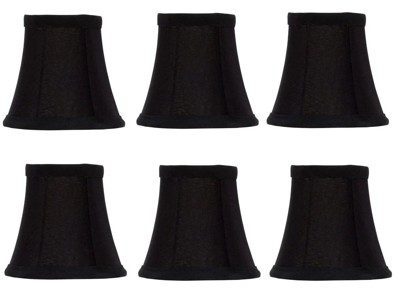Sizeet Of 6 Chandelier Lamp Sizehades 6 inch Black Sizeilk with Gold Lining