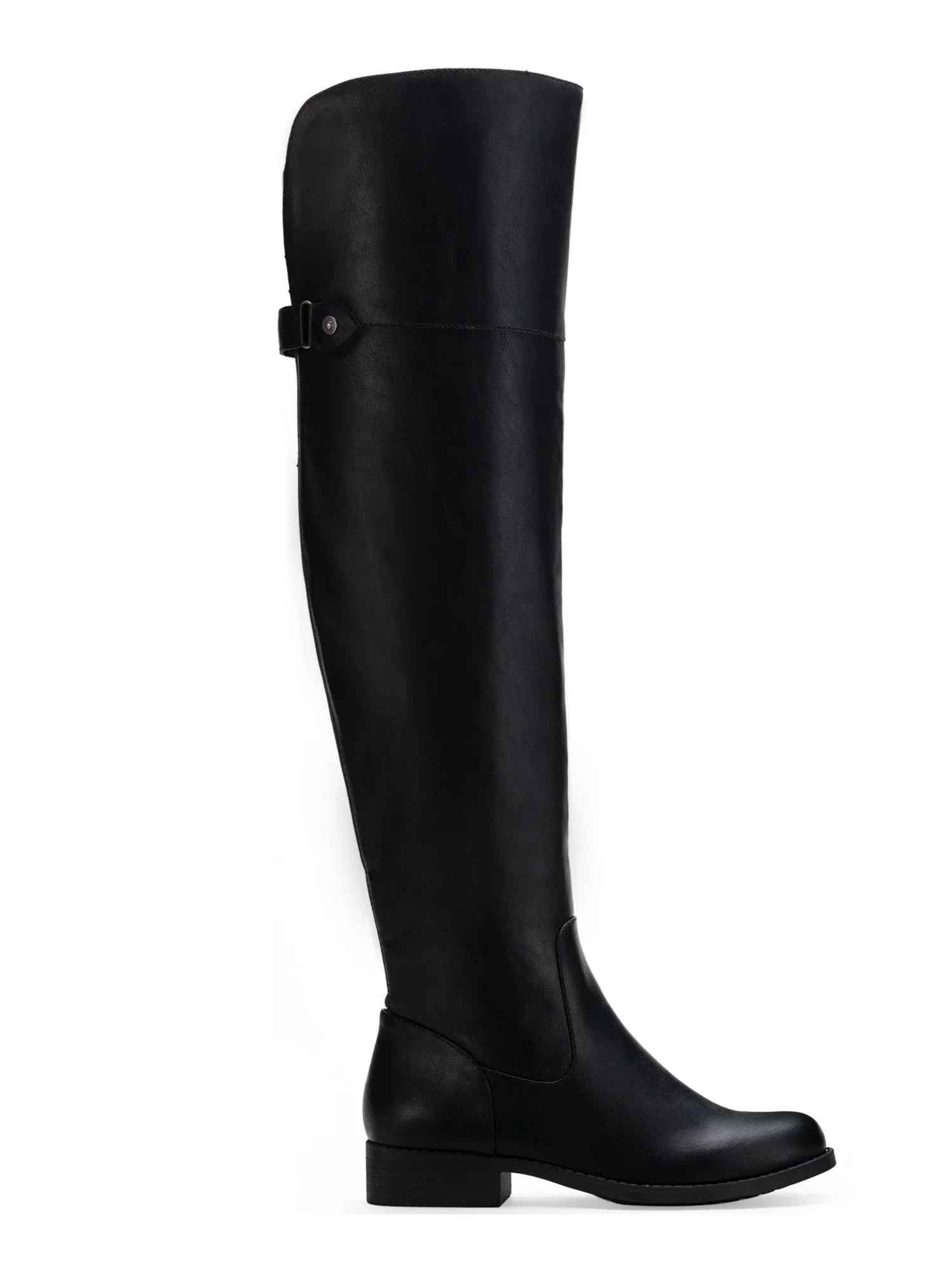 SizeUN SizeTONE Womens Black Pillowed Gore Zipper Accent Sizelip Resistant Allicce Round Toe Dress Boots Sizehoes 8.5 M WC