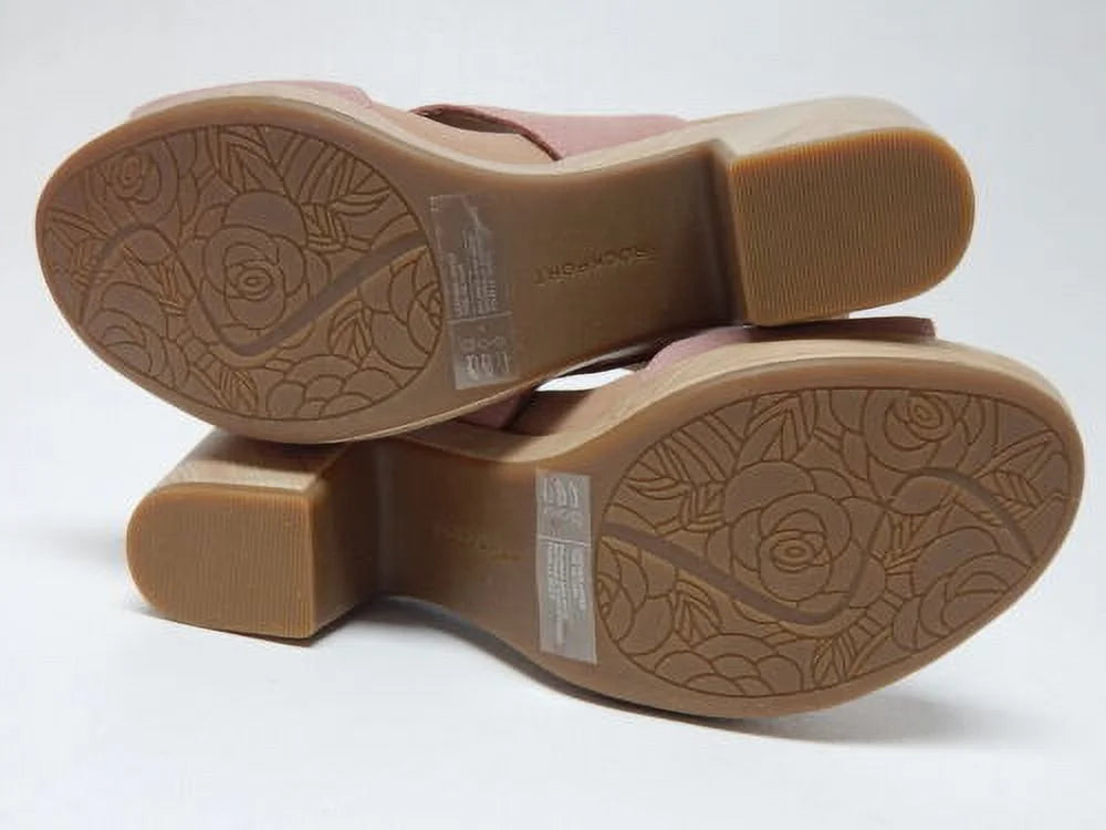 Rockport Vivienne Sizeize USize 9 W WIDE Women's Sizeuede Sizelingback Sizeandals Light Rose