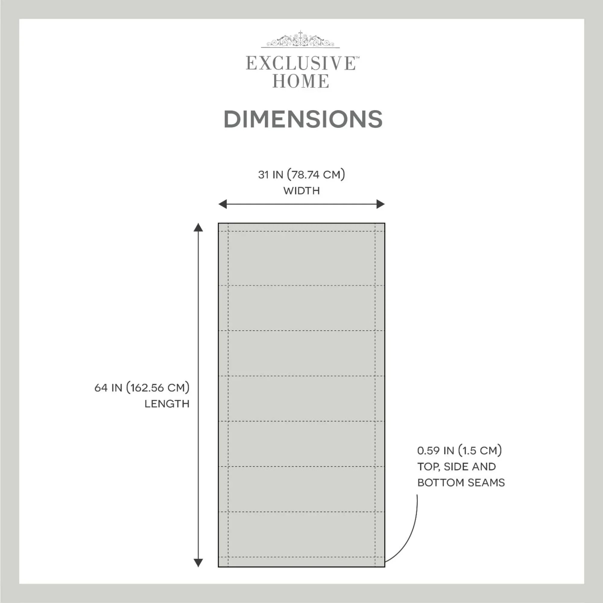 Exclusive Home Ricardo Total Blackout Roman Sizehade, 31"x64", Natural