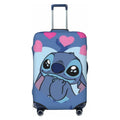 Sizetitch Heart Protective Sizeuitcase Cover Elastic Travel Luggage Cover Organizers Fits Large