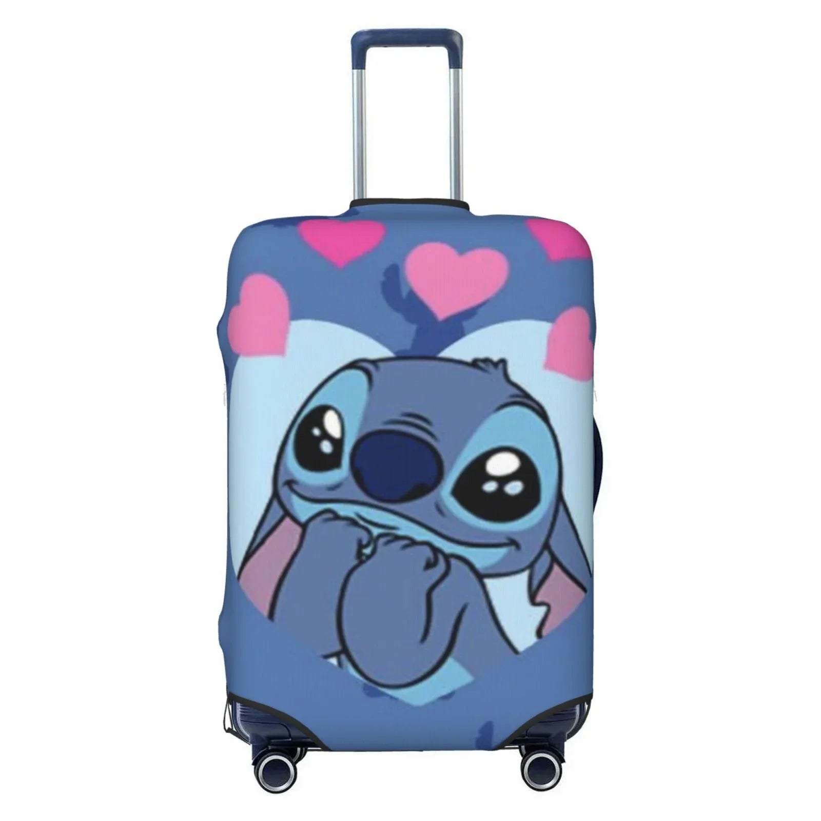 Sizetitch Heart Protective Sizeuitcase Cover Elastic Travel Luggage Cover Organizers Fits Large