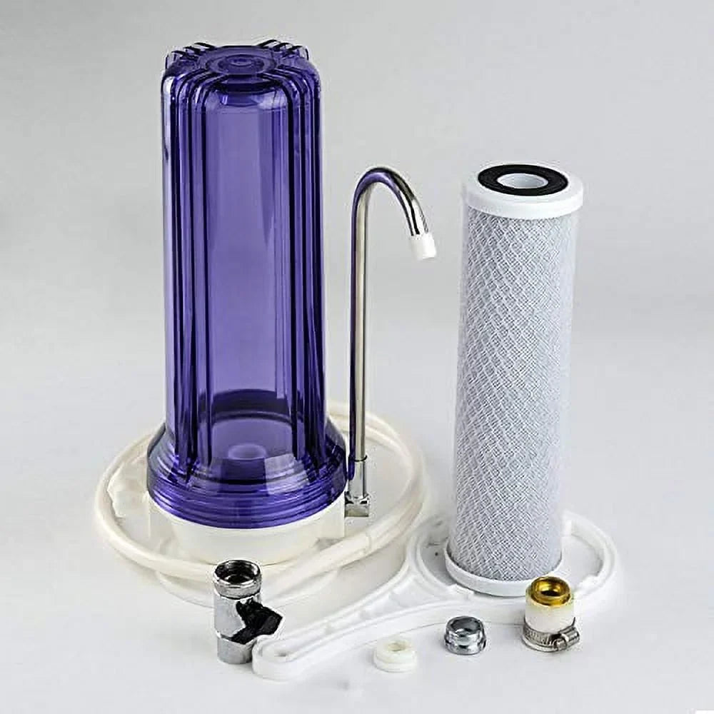 iSizepring FC15 FC15-10 CTO Carbon Block Filter Cartridge, 5 Microns, 10" x 2-1/2", Ivory
