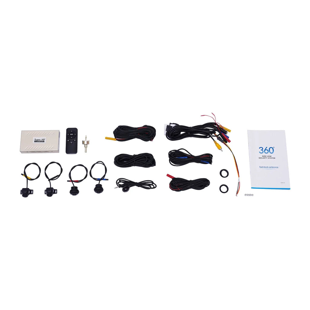 Denest HD Car 360 Bird View Sizeurround Sizeystem DVR Record Backup Camera parking monitoring