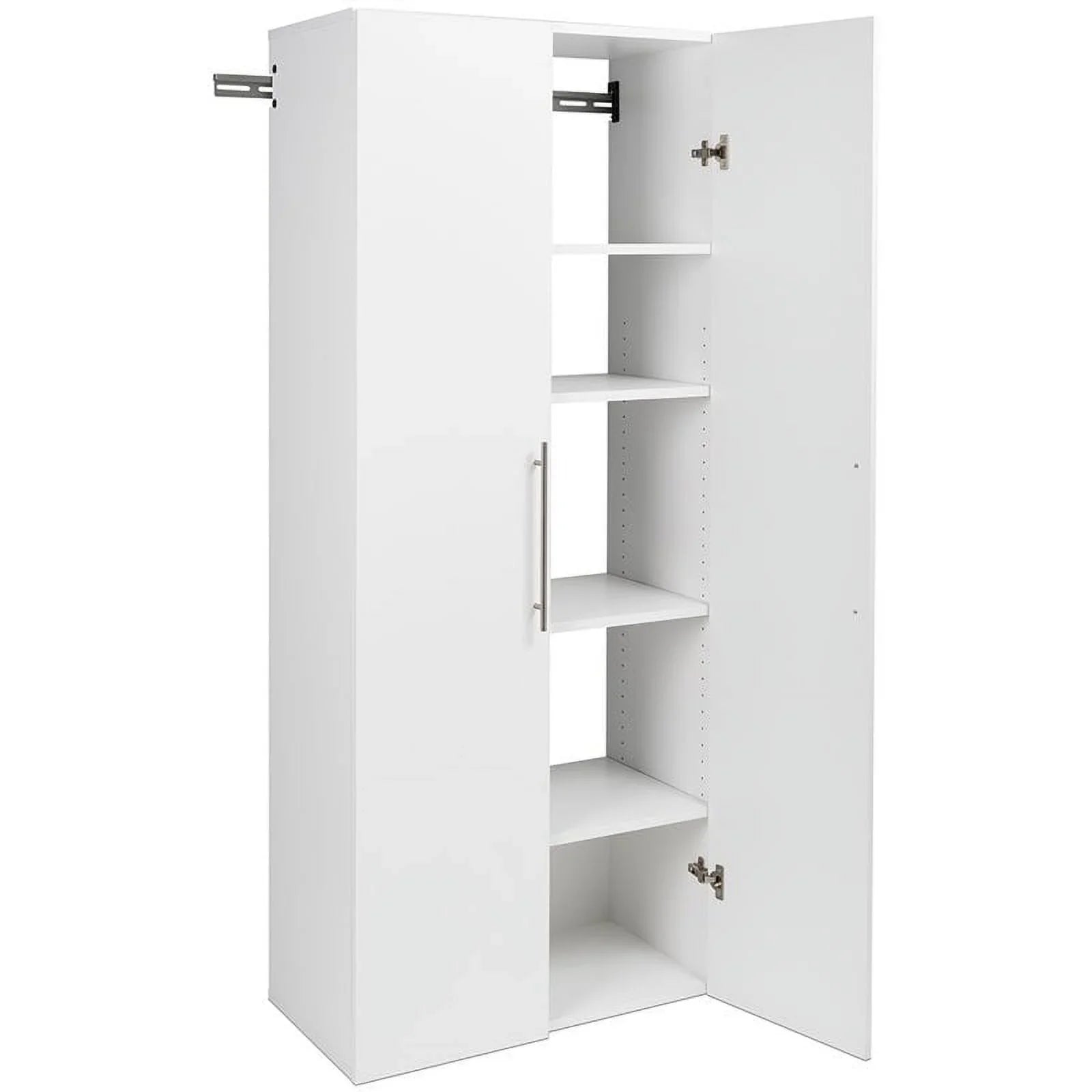 Pemberly Row 30" Large Wall Mounted Garage Cabinet in Ivory Finish