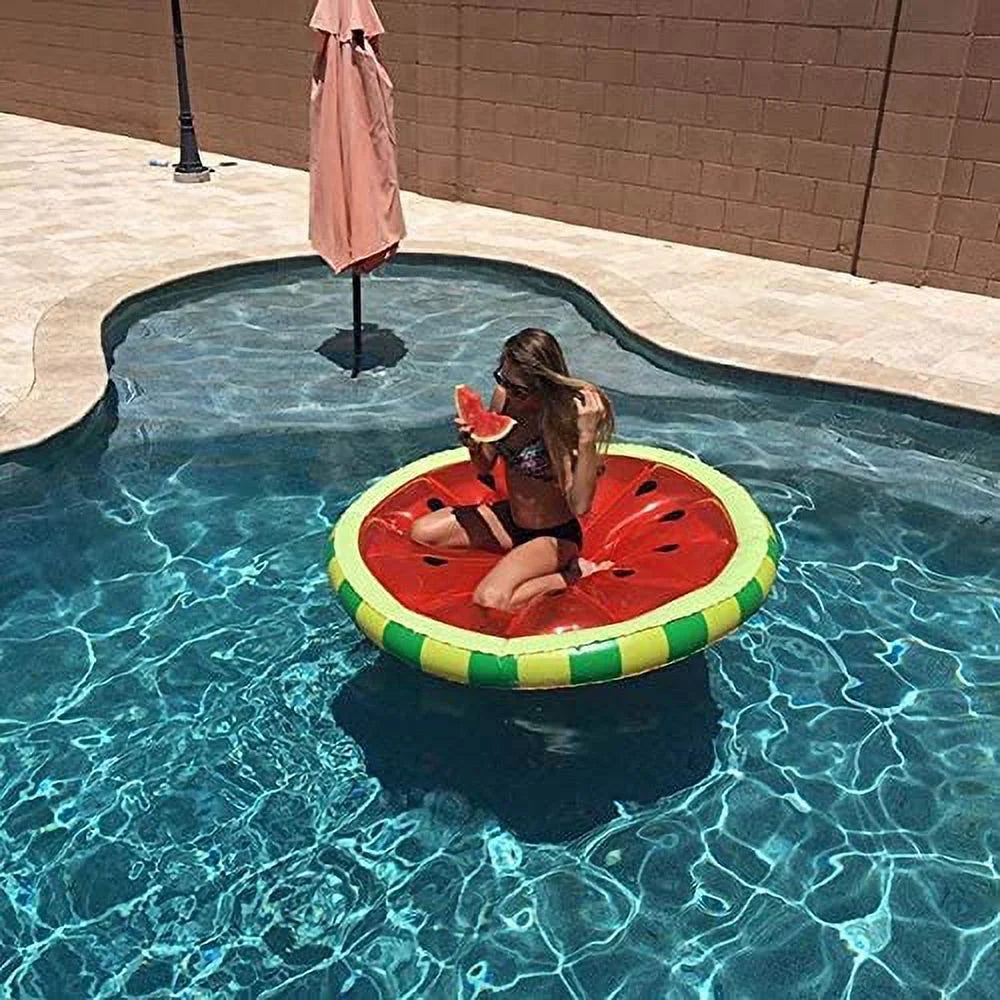 Sizewimline Watermelon Sizelice Island Inflatable Raft